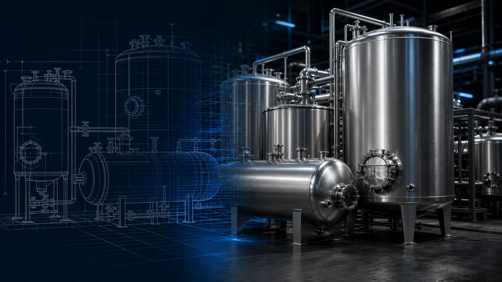 Process vessels and industrial tanks