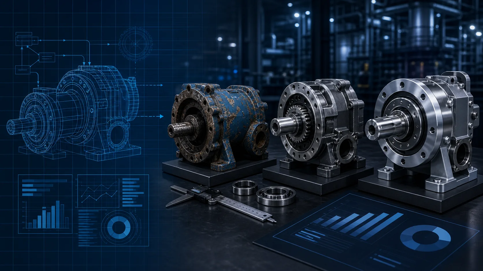 Make modify replace decision for industrial equipment